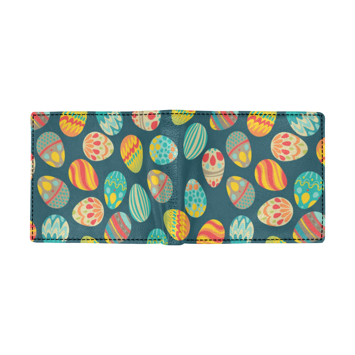 Easter Eggs Pattern Print Design RB09 Men's ID Card Wallet