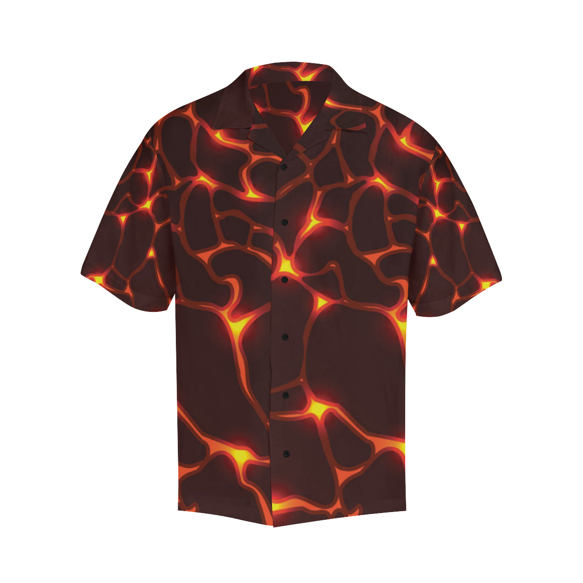 Lava Pattern Print Design 02 Men's Hawaiian Shirt