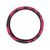 Cheetah Pink Print Pattern Steering Wheel Cover with Elastic Edge