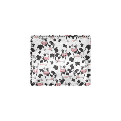 Cow Pattern Print Design 02 Men's ID Card Wallet