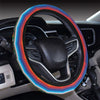 Mexican Blanket ZigZag Print Pattern Steering Wheel Cover with Elastic Edge