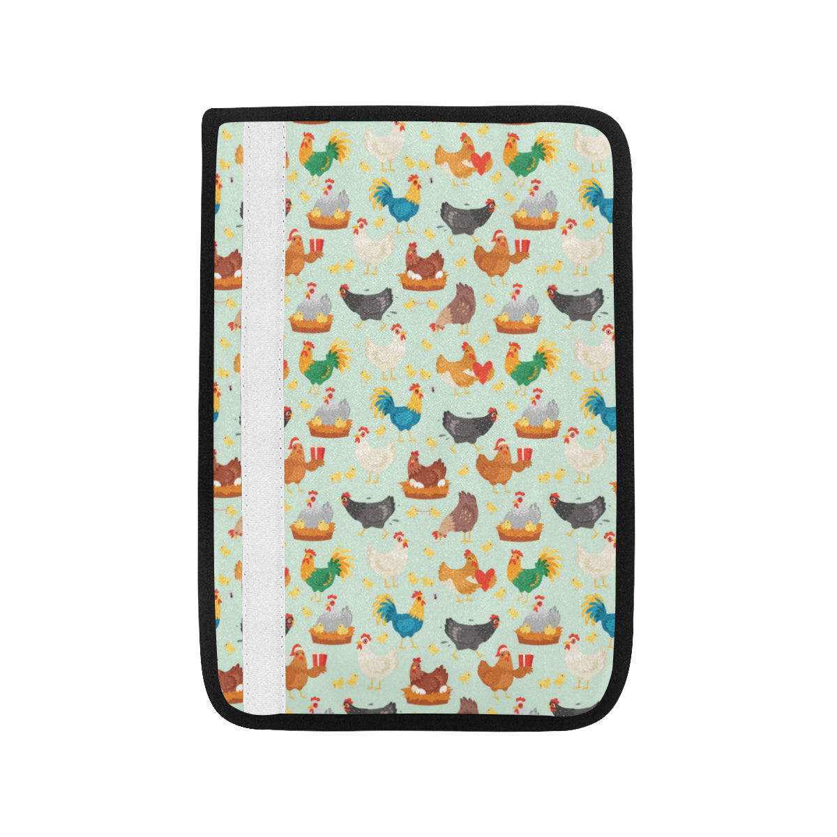 Chicken Pattern Print Design 07 Car Seat Belt Cover