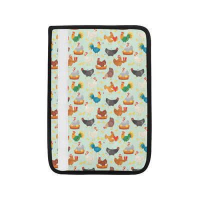 Chicken Pattern Print Design 07 Car Seat Belt Cover