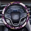 Cupcake Pattern Print Design CP07 Steering Wheel Cover with Elastic Edge