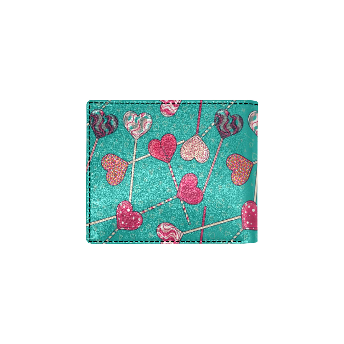 Lollipop Pattern Print Design LL01 Men's ID Card Wallet