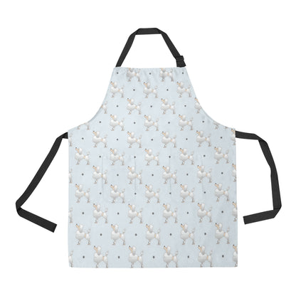 Poodle Pattern Print Design A05 Apron with Pocket