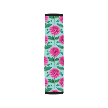Dahlia Pattern Print Design DH08 Car Seat Belt Cover