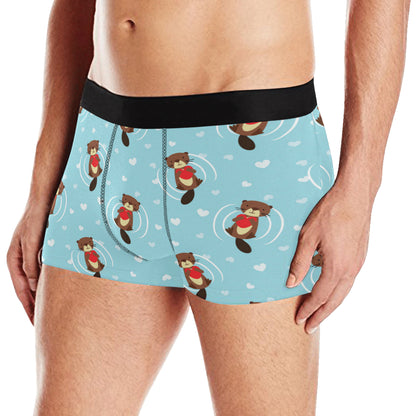 Sea Otter Cute Pattern Print Design 04 Men's Boxer Briefs