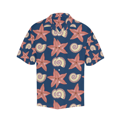 Starfish Pattern Print Design 03 Men's Hawaiian Shirt