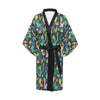 Cactus Pattern Print Design 05 Women's Short Kimono