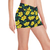 Daffodils Pattern Print Design DF03 Yoga Shorts