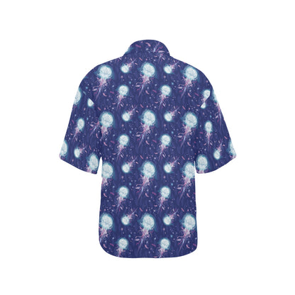 Jellyfish Cute Design Women's Hawaiian Shirt