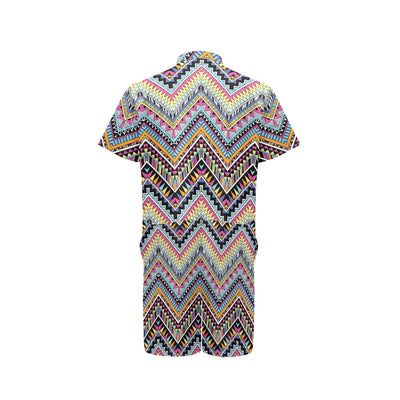 Multicolor zigzag Tribal Aztec Men's Romper