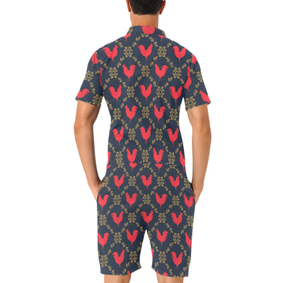 Rooster Pattern Print Design A02 Men's Romper