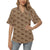 Horse Brown Print Design LKS307 Women's Hawaiian Shirt