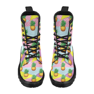 Pineapple Pattern Print Design PP05 Women's Boots