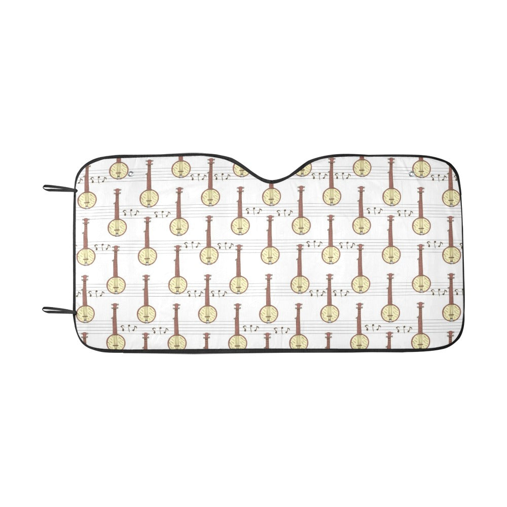 Banjo Print Design LKS402 Car front Windshield Sun Shade