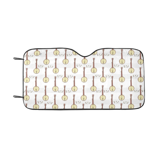 Banjo Print Design LKS402 Car front Windshield Sun Shade