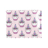 Cupcakes Unicorn Print Pattern Men's ID Card Wallet