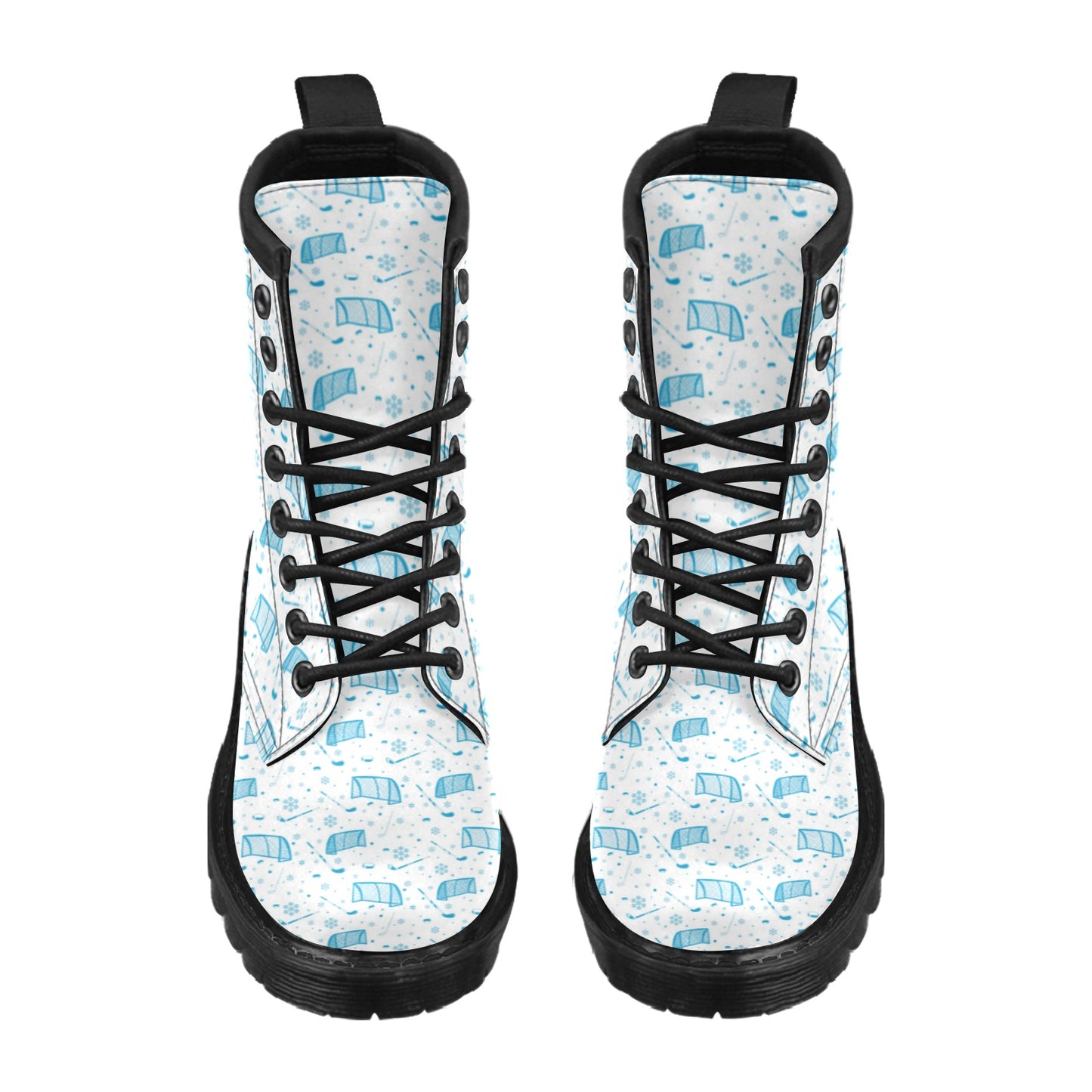 Hockey Print Design LKS303 Women's Boots