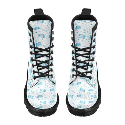 Hockey Print Design LKS303 Women's Boots