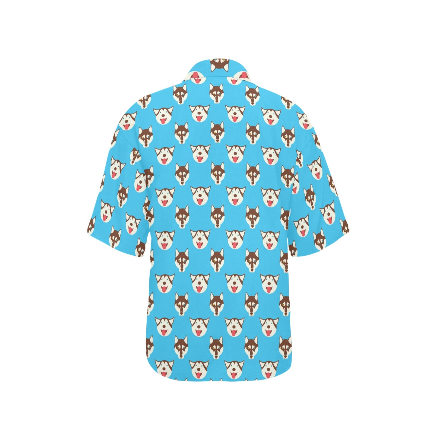 Siberian Huskies Print Design LKS306 Women's Hawaiian Shirt