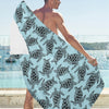 Sea Turtle Print Design LKS3010 Beach Towel 32" x 71"