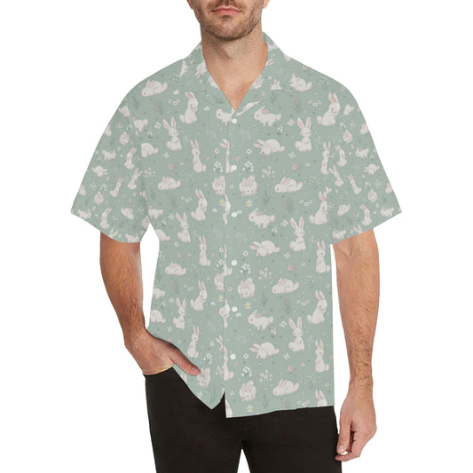 Bunny Pattern Print Design 03 Men's Hawaiian Shirt