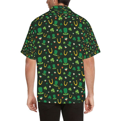 Shamrock Print Design LKS308 Men's Hawaiian Shirt