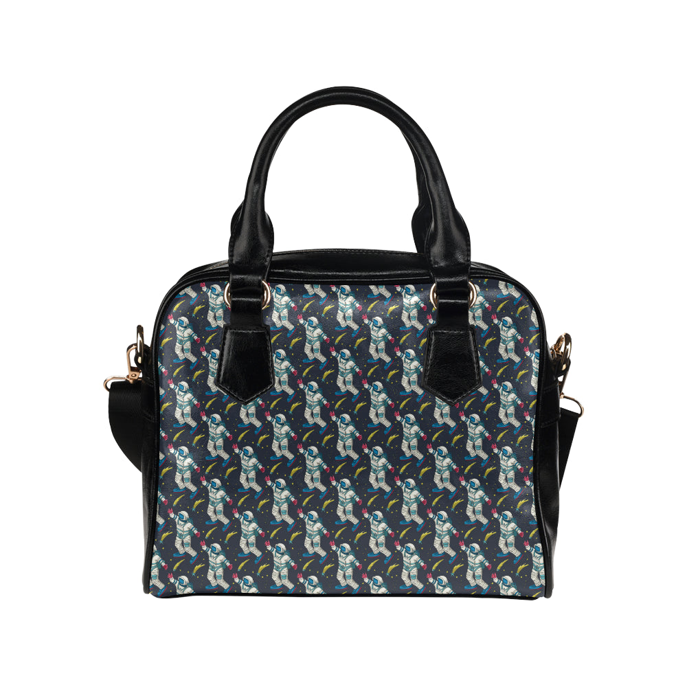 Astronaut Pattern Print Design 04 Shoulder Handbag