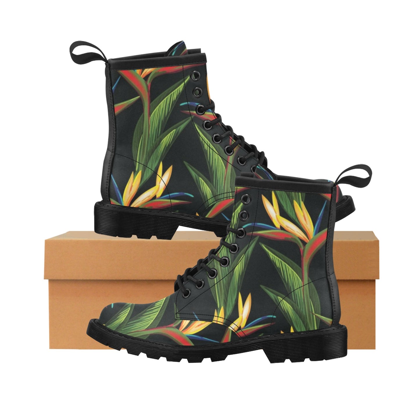 Bird Of Paradise Pattern Print Design BOP012 Women's Boots