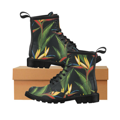 Bird Of Paradise Pattern Print Design BOP012 Women's Boots