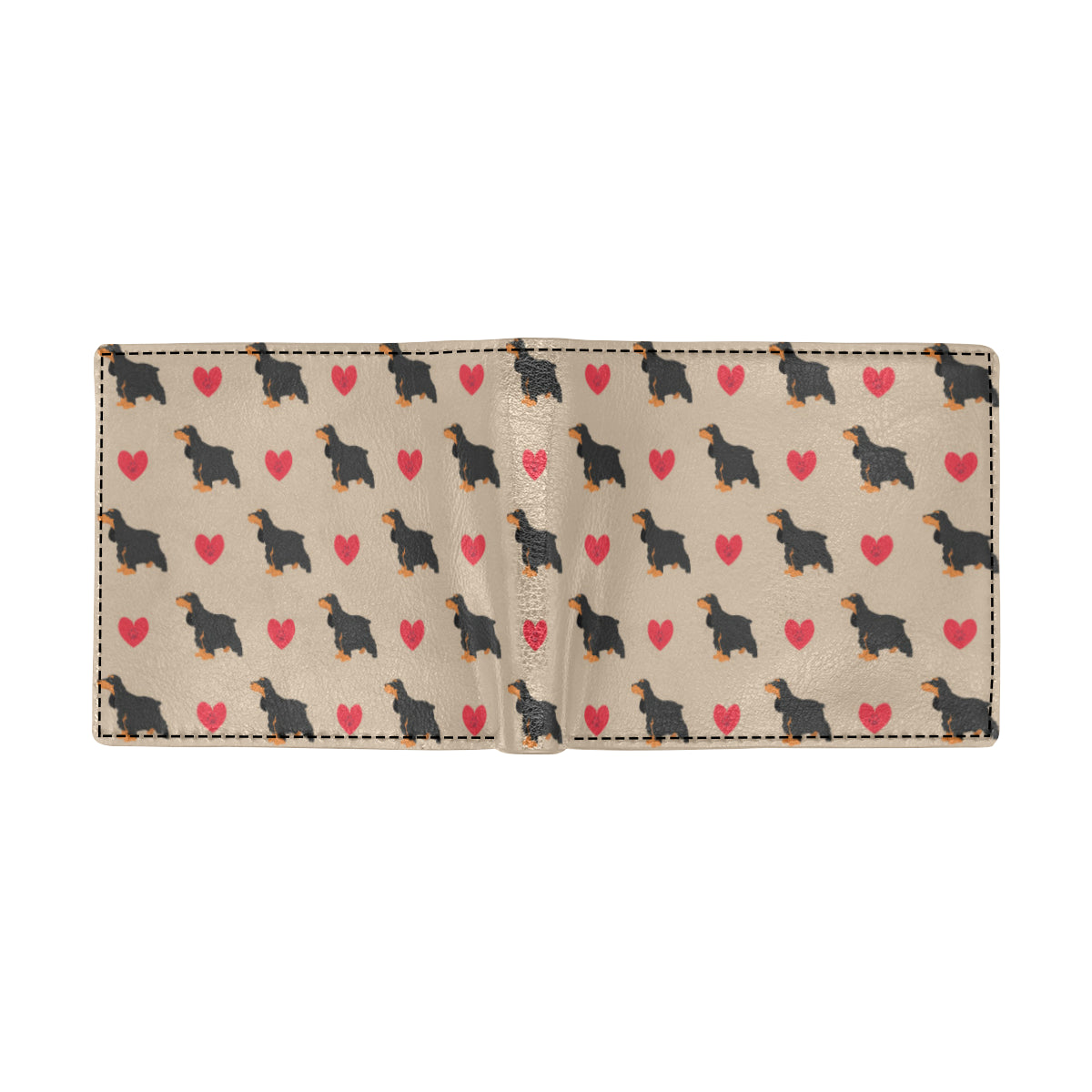 Cocker Pattern Print Design 02 Men's ID Card Wallet