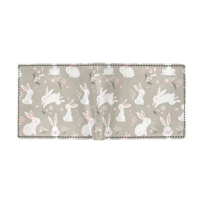 Rabbit Pattern Print Design RB03 Men's ID Card Wallet