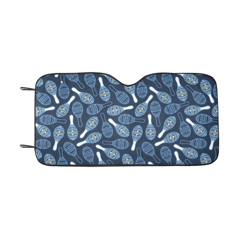 Maracas Print Design LKS401 Car front Windshield Sun Shade