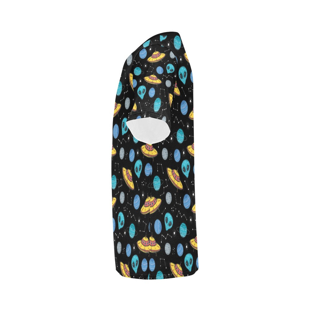 UFO Alien Print Design LKS306 Men's All Over Print T-shirt