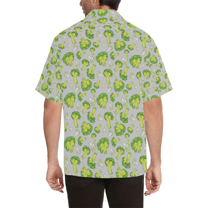 Broccoli Pattern Print Design 03 Men's Hawaiian Shirt