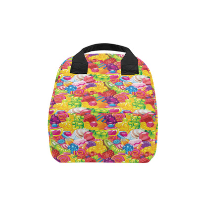 Candy Pattern Print Design CA01 Insulated Lunch Bag