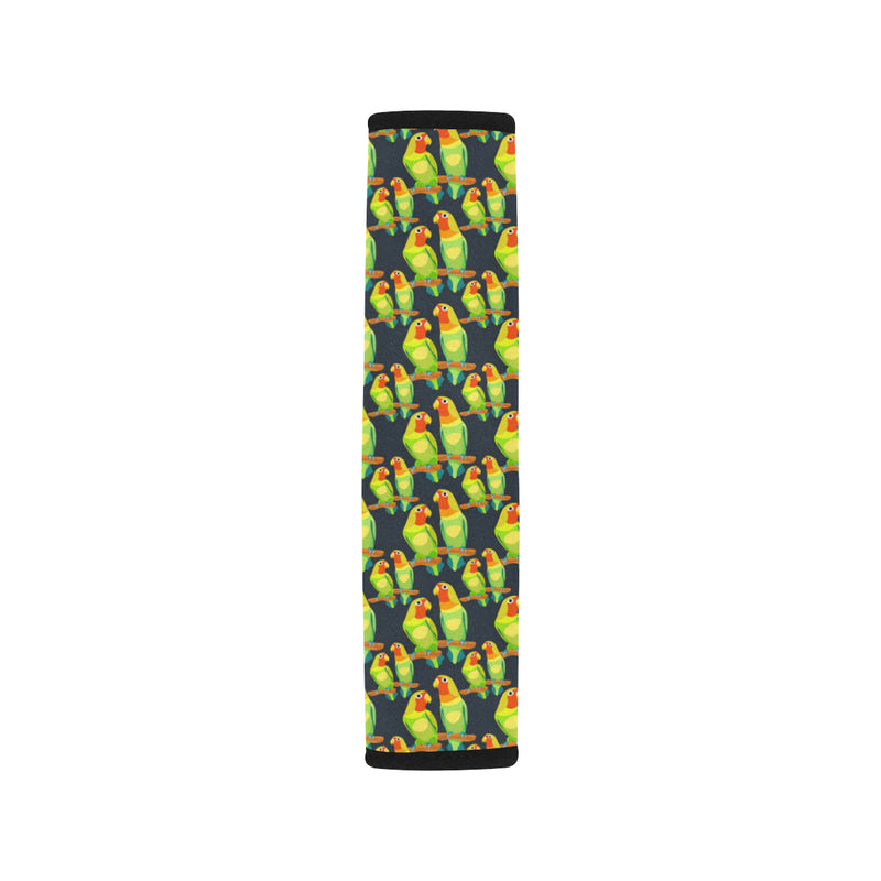 Lovebird Pattern Print Design 01 Car Seat Belt Cover