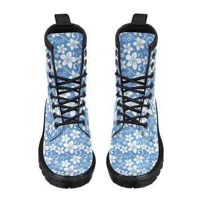 Hibiscus Pattern Print Design HB09 Women's Boots