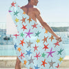 Starfish Print Design LKS402 Beach Towel 32" x 71"