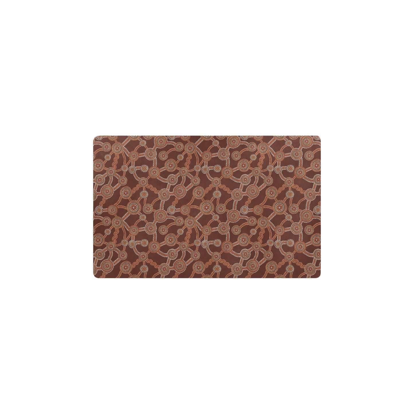 Aboriginal Pattern Print Design 03 Kitchen Mat