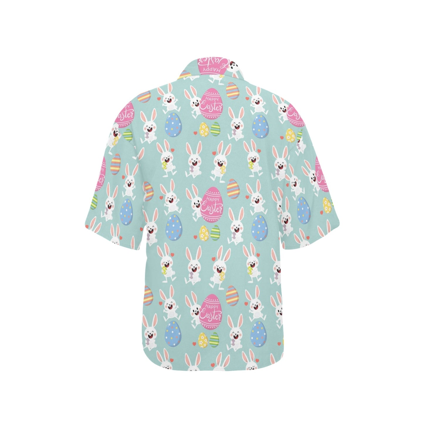 Easter Eggs Pattern Print Design RB014 Women's Hawaiian Shirt