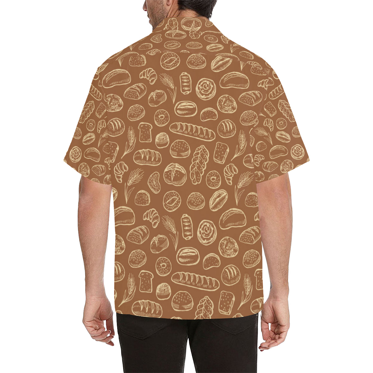 Bread Pattern Print Design 03 Men's Hawaiian Shirt