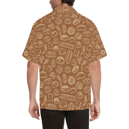 Bread Pattern Print Design 03 Men's Hawaiian Shirt