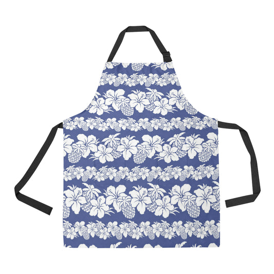 Hawaiian Themed Pattern Print Design H07 Apron with Pocket
