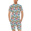 Tribal Wave Pattern Print Men's Romper