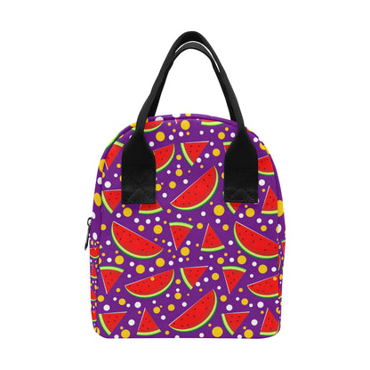 Watermelon Pattern Print Design WM010 Insulated Lunch Bag