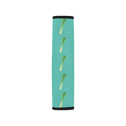 Leek Pattern Print Design 01 Car Seat Belt Cover