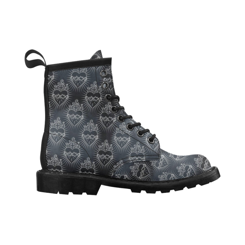 Christian Heart Tattoo Style Women's Boots